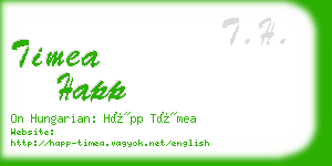timea happ business card